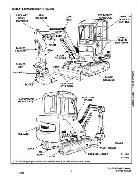 331 bobcat mini excavator specs|bobcat 331 excavator parts diagram.